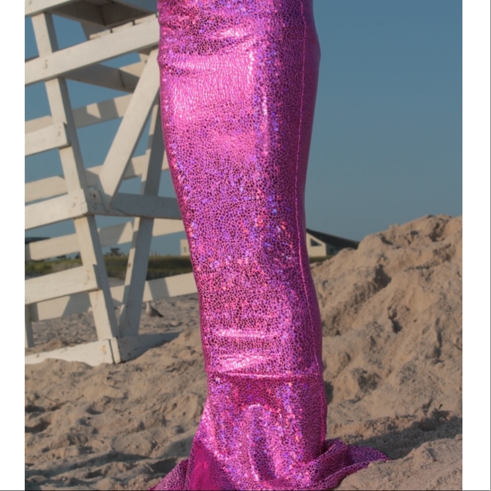 🧜‍♀️ Hampton Mermaid Company🧜‍♀️Swimmable Mermaid Tail Pink Pebble Size Girl 8